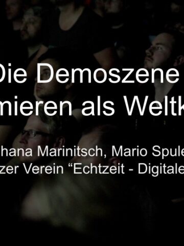 Echtzeit at the Winterkongress of Digitale Gesellschaft Schweiz